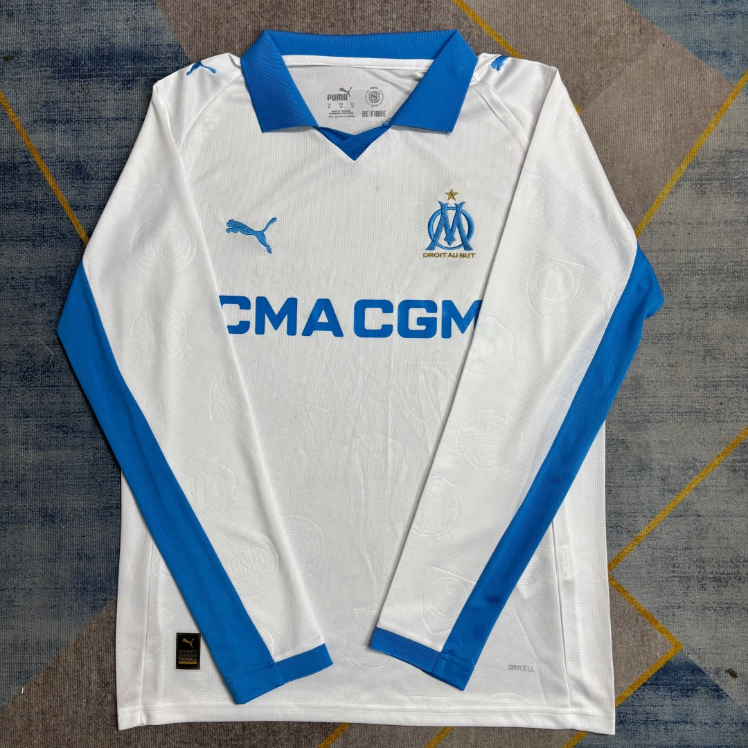 Camiseta de local del Marsella, temporada 25/26, manga larga